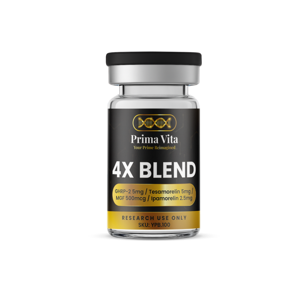 4X Blend GHRP-2 (5mg) / Tesamorelin (5mg) / MGF (500mcg) / Ipamorelin (2.5mg)