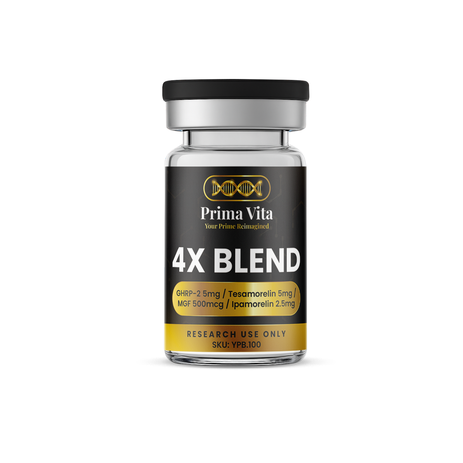 4X Blend GHRP-2 (5mg) / Tesamorelin (5mg) / MGF (500mcg) / Ipamorelin (2.5mg)