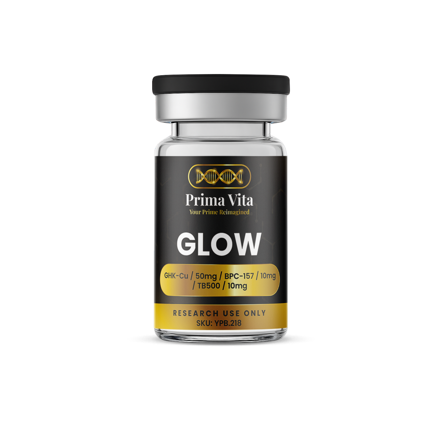 GLOW GHK-Cu (50mg) / BPC-157 (10mg) / TB500 (10mg)